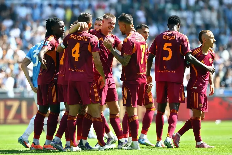 Roma impone su autoridad ante la Lazio en el derbi romano 