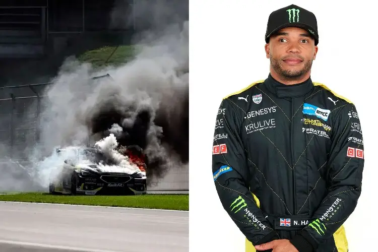 Hermano de Lewis Hamilton sobrevive a incendio de su carro