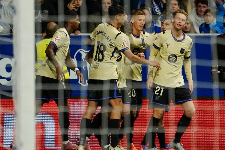 Barcelona le pega al Real Oviedo con remontada incluida