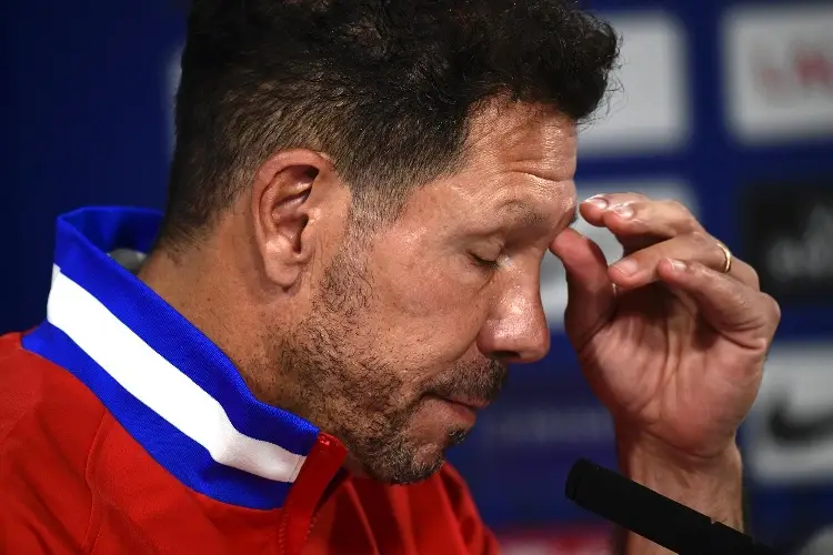 'Cholo' Simeone termina llorando tras la histórica goleada del Atlético de Madrid al Real Madrid