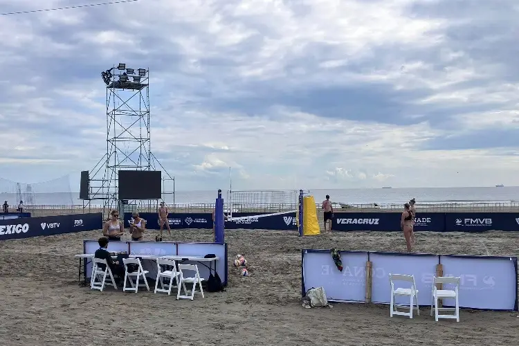 Boca del Río está listo para el Tour Mundial de Voleibol de Playa (FOTOS)
