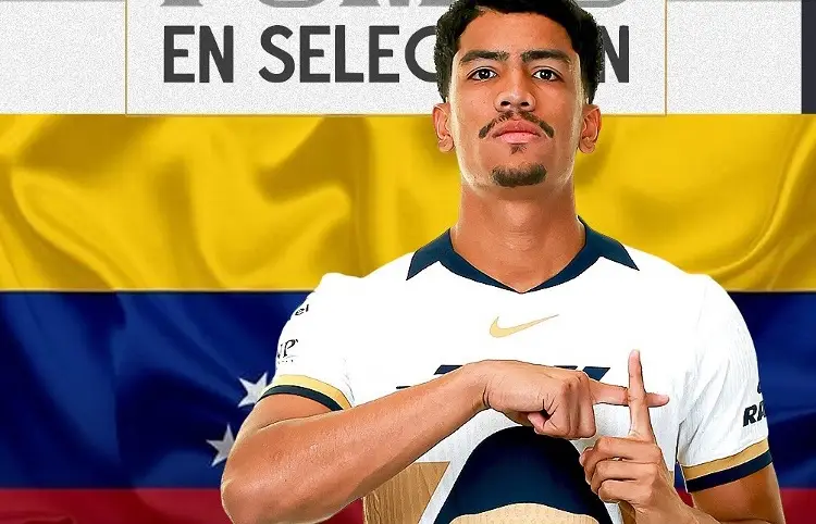 Mexicano de Pumas, convocado con la Selección de Venezuela