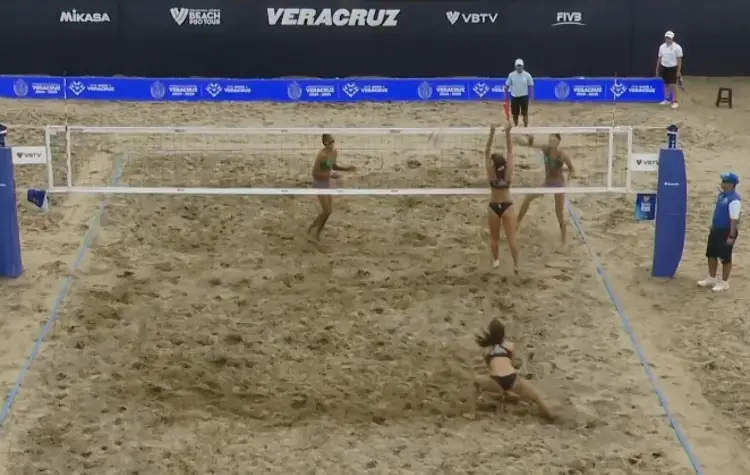 Segunda pareja mexicana también pierde en el Beach Pro Tour Veracruz 2025