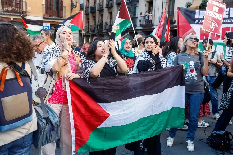 Protestas en Italia antes del partido contra Israel