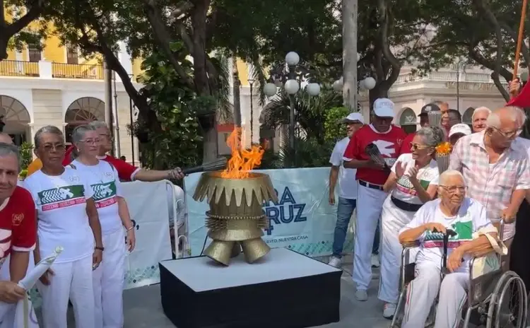 Recuerdan la llegada del fuego olímpico a Veracruz  (VIDEO)