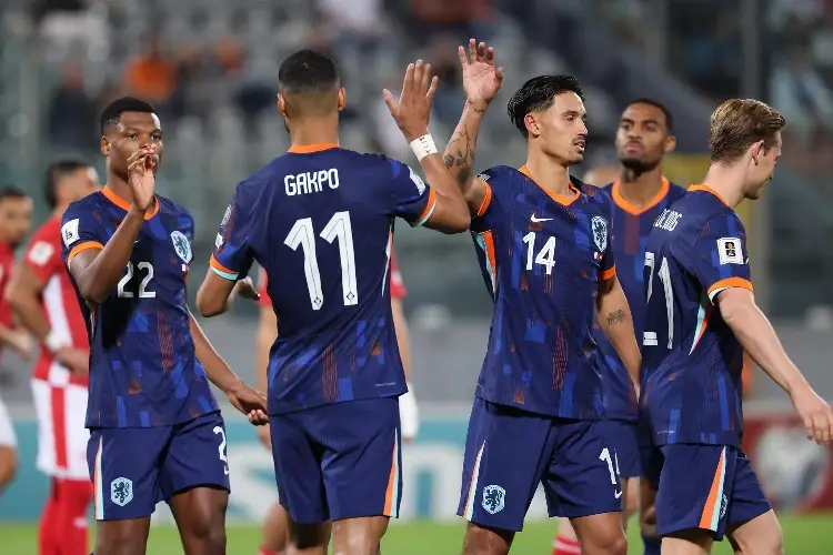 Países Bajos golea a Malta rumbo al Mundial