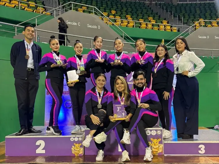 Club de Oro Veracruz brilla en el Campeonato Nacional de Gimnasia Rítmica