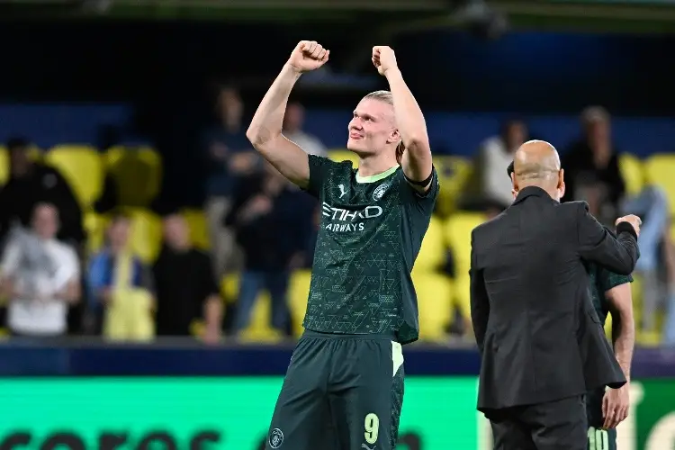 Haaland brilla y Manchester City le pega a Villarreal en la Champions League 