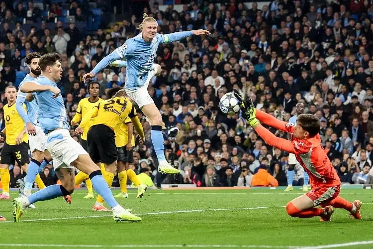 Manchester City golea al Borussia Dortmund en Champions League