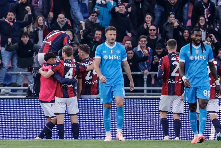 Napoli pierde el liderato de la Serie A tras caer con Bolonia
