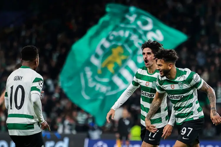 Sporting Lisboa golea y marcha con buen paso en la Champions League 