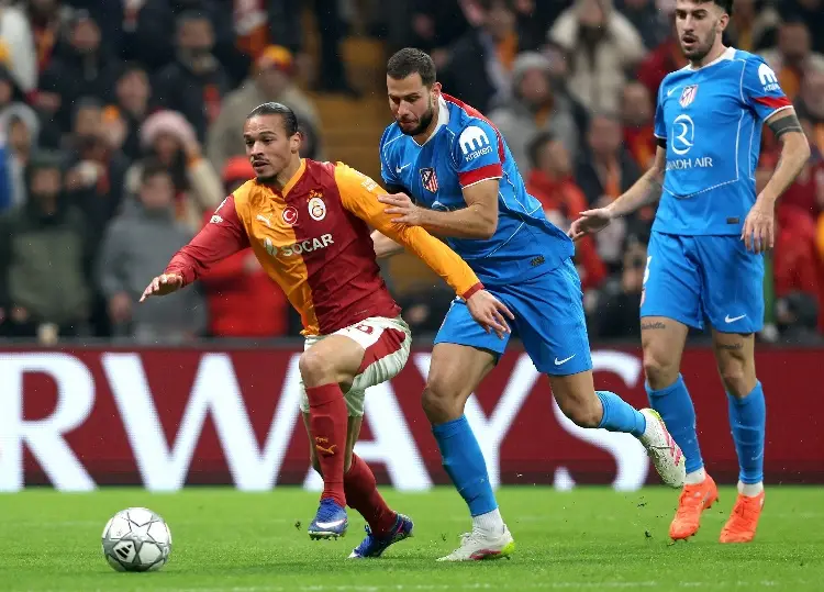 Atlético de Madrid no puede con Galatasaray y complica su pase directo a playoffs