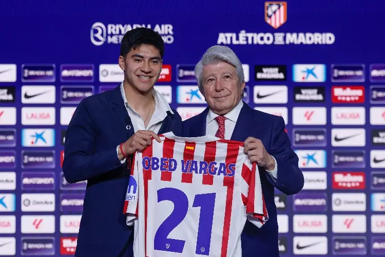 Aquí puedes ver la presentación oficial de Obed Vargas en el Atlético de Madrid