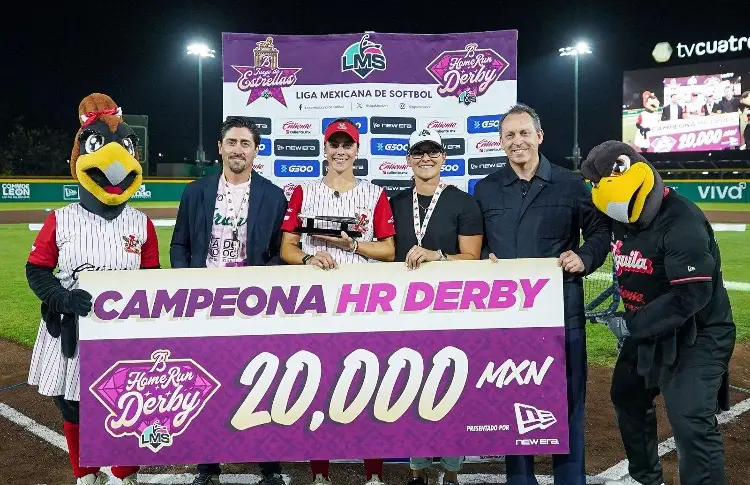 ¡Histórica! Jugadora de El Águila de Veracruz es campeona del Home Run Derby en la Liga Mexicana de Softbol   