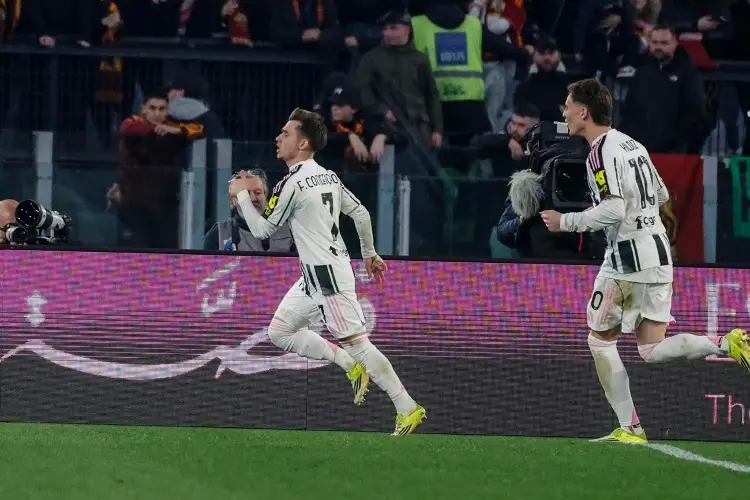 Juventus rescata el empate ante la Roma en los últimos minutos