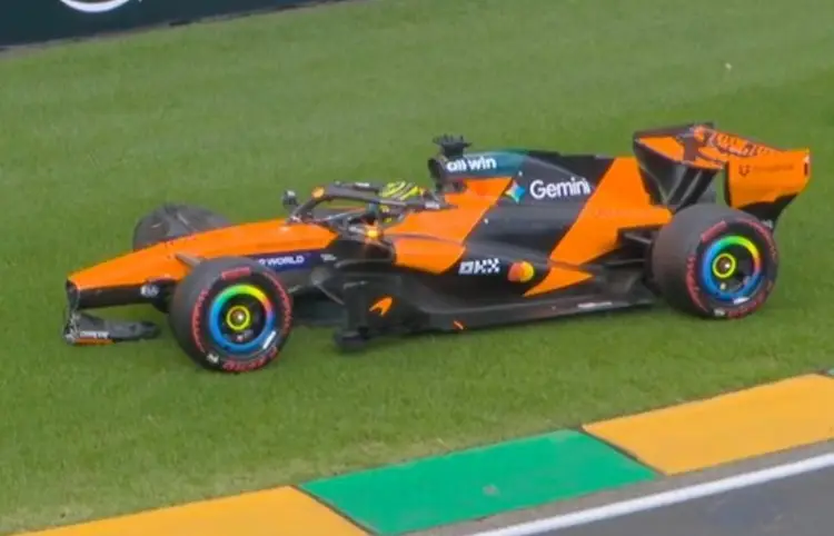 ¡Ni siquiera arrancó! Oscar Piastri choca antes de la largada y queda fuera del Gran Premio de Australia (VIDEO)