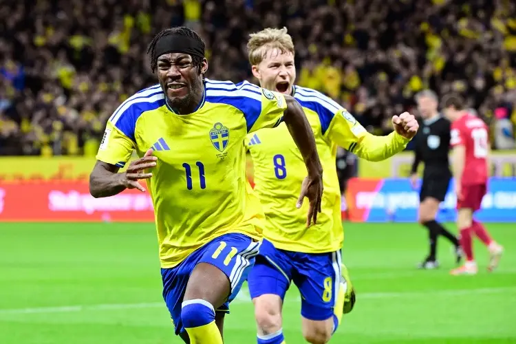 Suecia clasifica al Mundial 2026 tras vencer agónicamente a Polonia