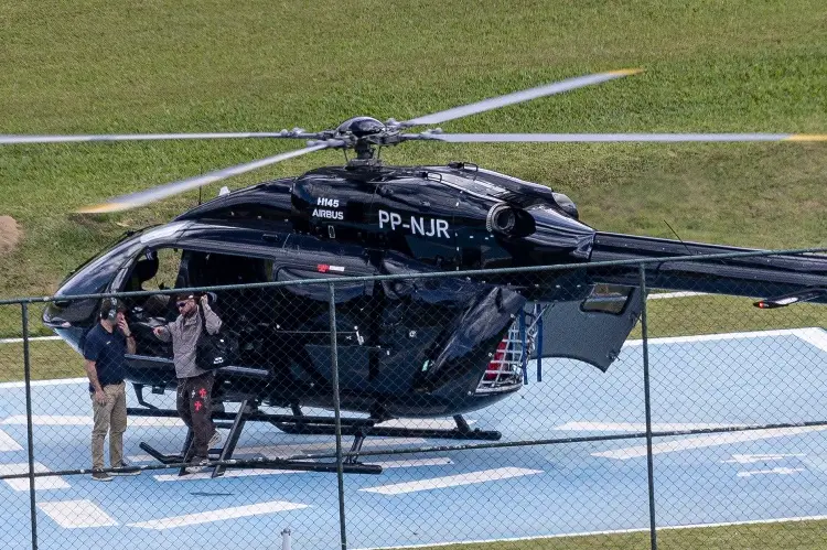¡De lujo! Jugadores llegan a concentración de Brasil en helicópteros