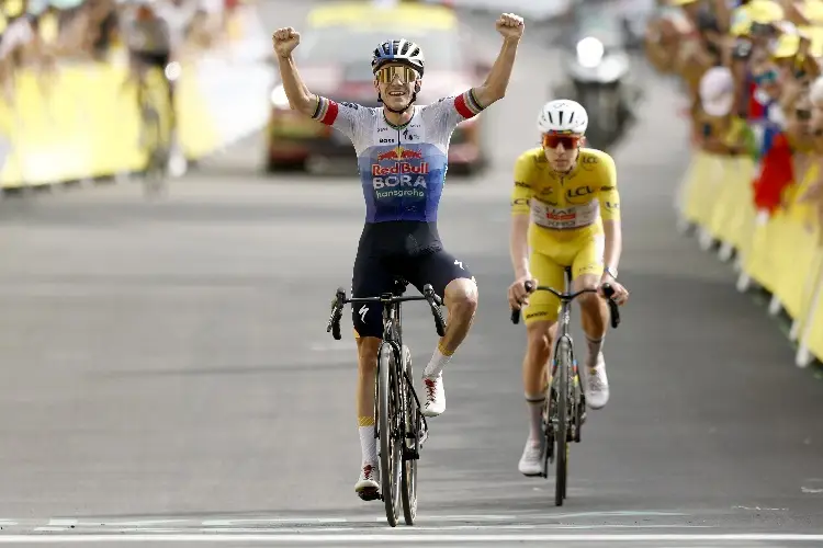 Evenepoel gana la primera etapa alpina del Tour de Francia