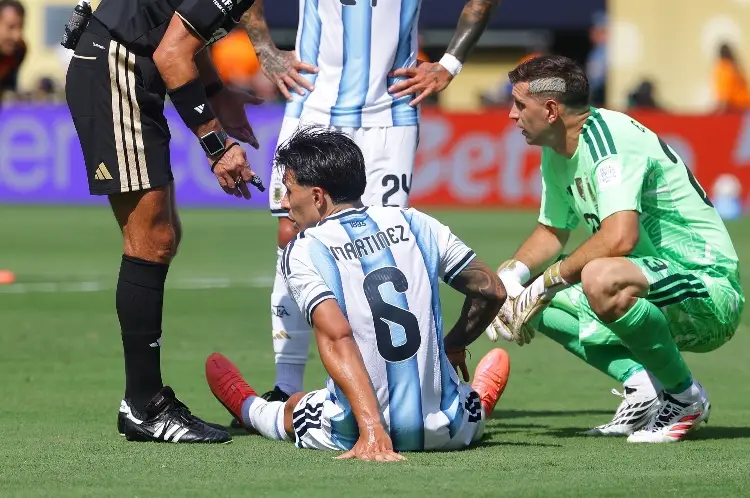 Argentina pierde a uno de sus titulares por lesión en plena final del Mundial