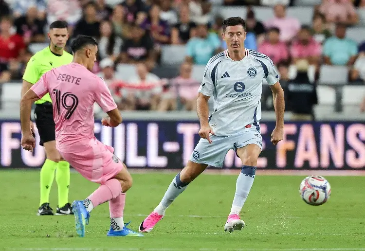 Lewandowski vive sus primeros minutos en la MLS ante el Inter Miami sin Messi