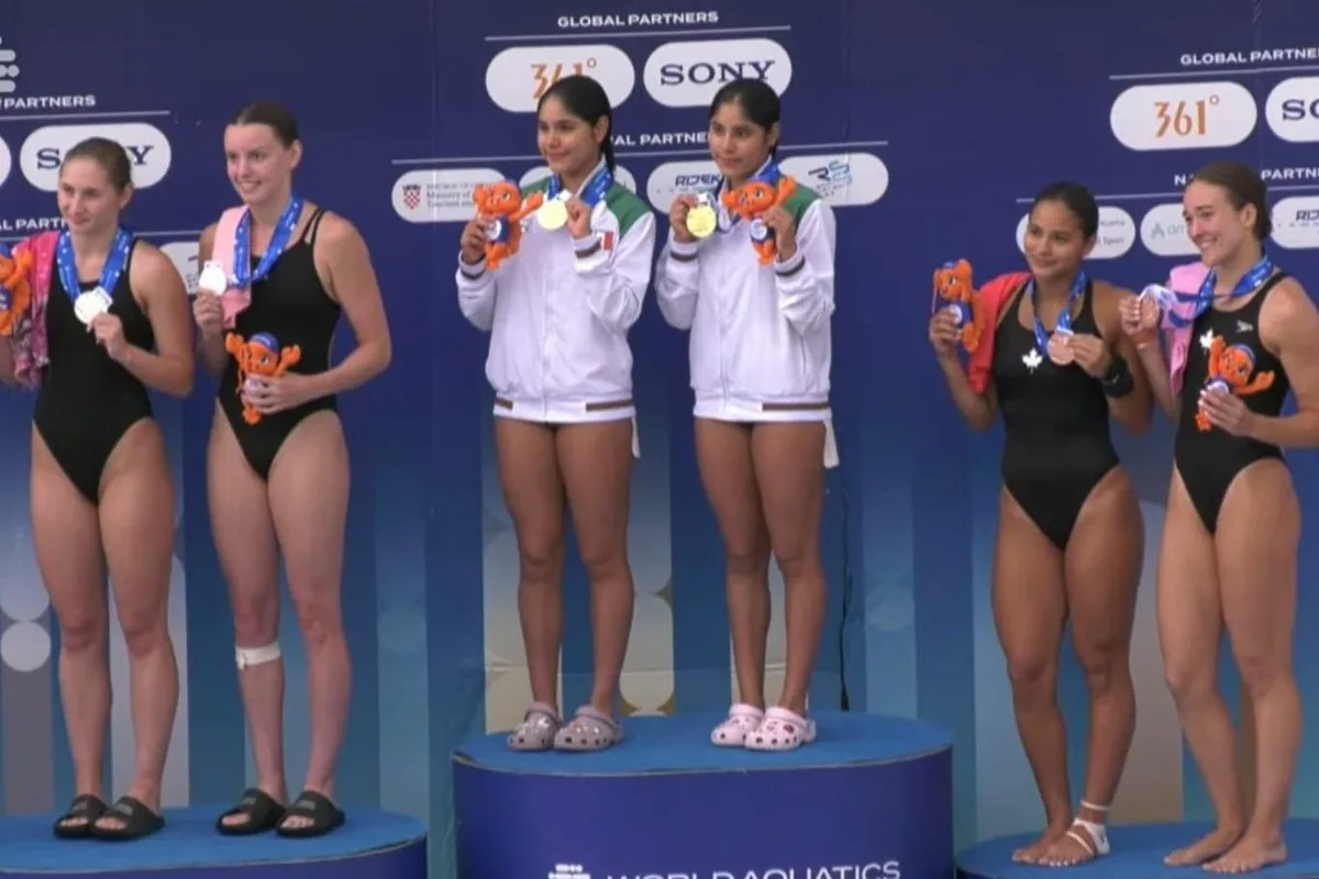Mexicanas Mía y Lía Cuevas conquistan el campeonato mundial junior de clavados