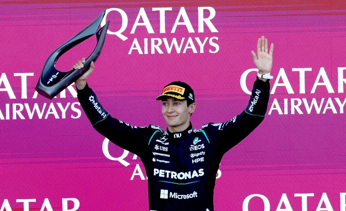 F1: George Russell se lleva un apretado Gran Premio de Azerbaiyán