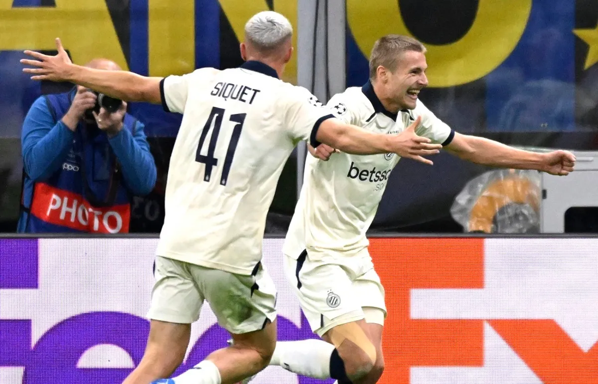 Club Brujas sorprende y vence al Inter de Milán en la Champions League 