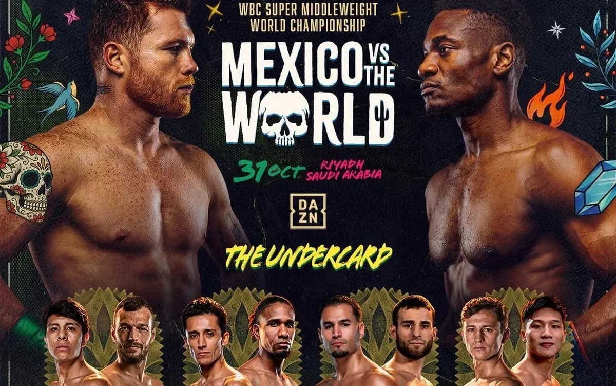 ‘Canelo’ vs Mbilli: Esta es la cartelera COMPLETA para hoy 