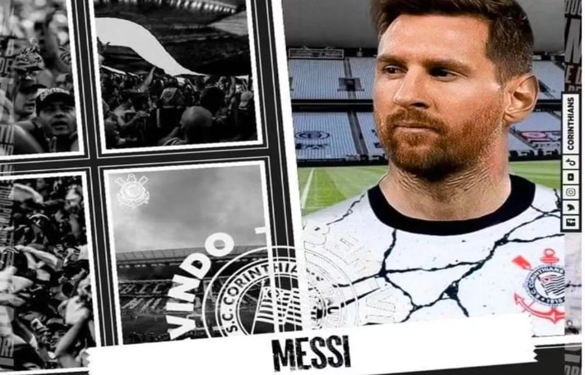 Corinthians anuncia el fichaje de Messi en su página oficial, esto sucedió 