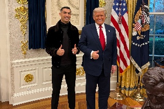 Cristiano Ronaldo visita la Casa Blanca y se reúne con Donald Trump