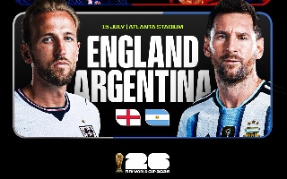 Argentina vs Inglaterra en Semifinales del Mundial 2026 ¿A qué hora y dónde ver GRATIS?