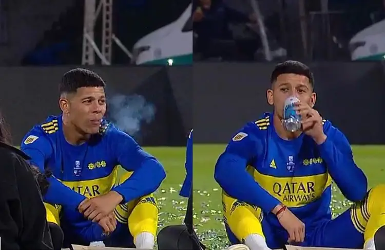 Jugador de Boca Juniors celebra título con cerveza y cigarro en mano (VIDEO)