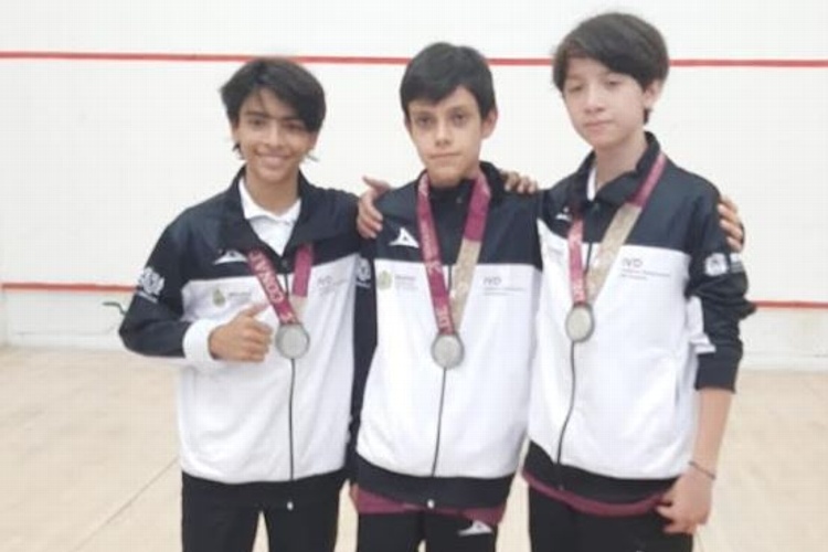Finaliza Veracruz con tres  medallas de plata en squash 