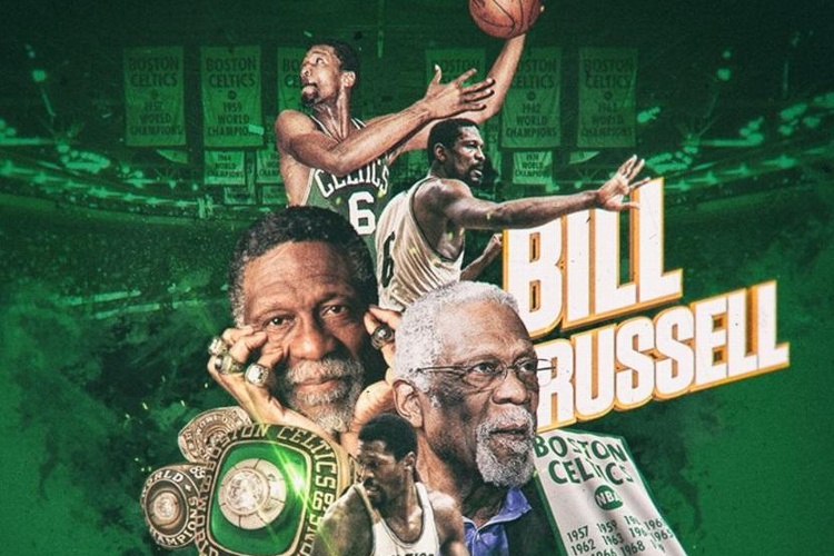 Muere Bill Russell, el jugador con más títulos en la historia de NBA 