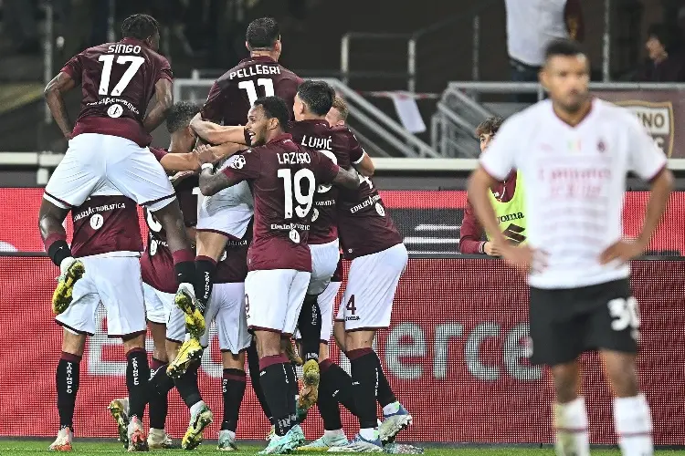 Torino sorprende al Milan en la Serie A