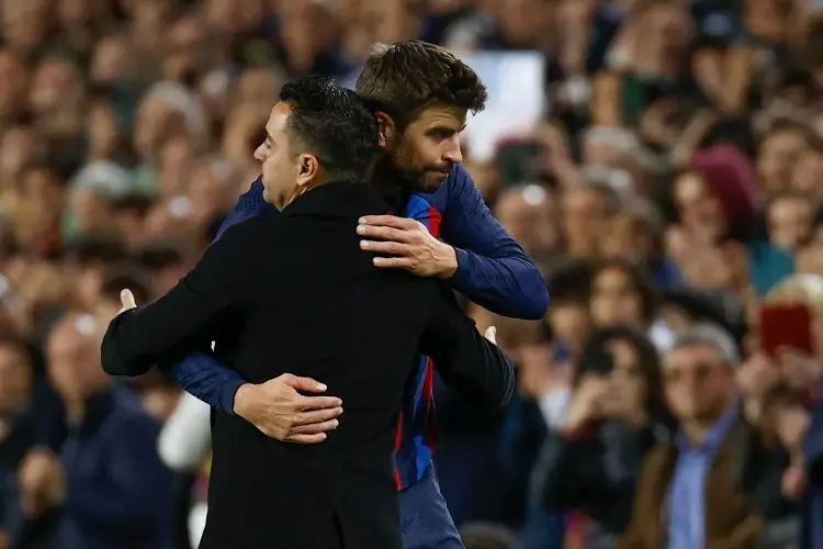 Xavi se despide de Piqué con emotivas palabras