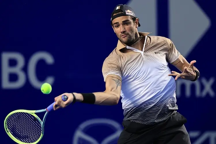 Matteo Berrettini debuta con triunfo en el Abierto Mexicano de Tenis