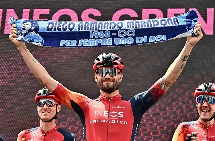 Filippo Ganna se despide del Giro de Italia por COVID