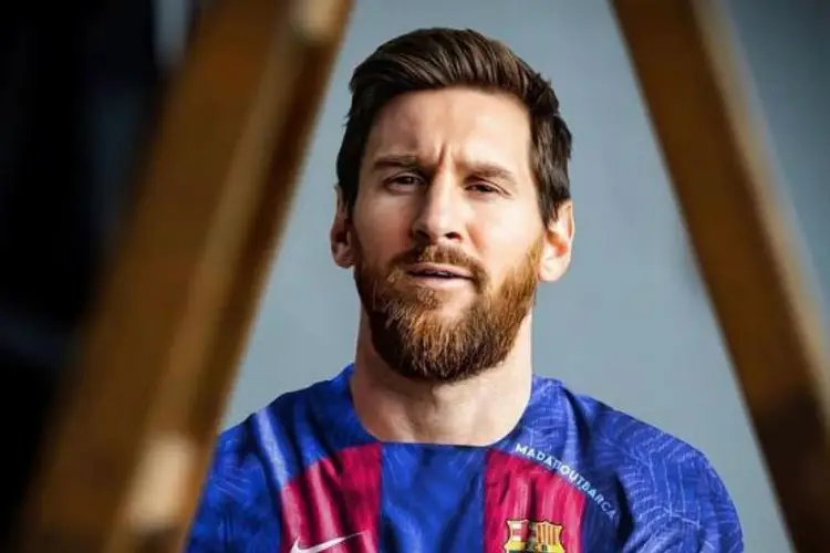 Messi con playera del Barcelona ¿Ya regresa?