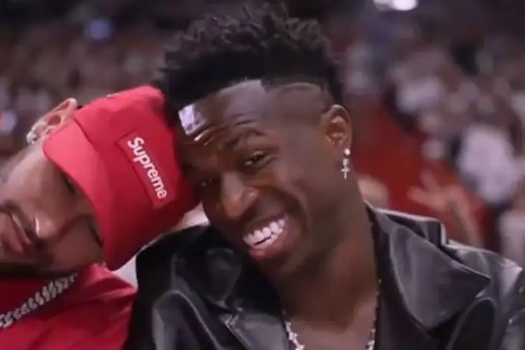 Vinicius y Neymar en las Finales de la NBA (FOTO y VIDEO)