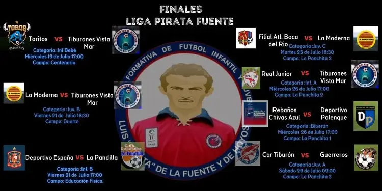 Listas las finales de la Liga Pirata Fuente