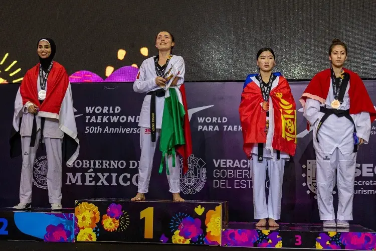 Mexicana gana histórica medalla en Mundial de Para Taekwondo Veracruz 2023