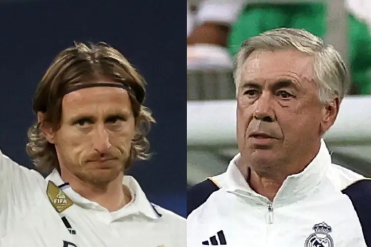 Ancelotti niega conflicto con Luka Modric 