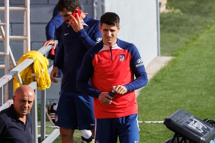 Morata ya reportó con el Atlético de Madrid
