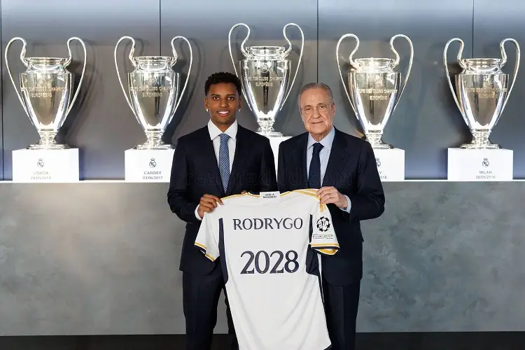Rodrygo renovado en el Real Madrid