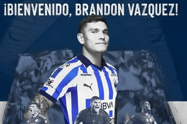 Rayados le da la bienvenida a Brandon Vazquez
