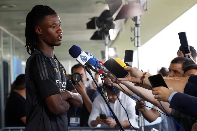 Camavinga feliz con la presión de jugar con el Real Madrid