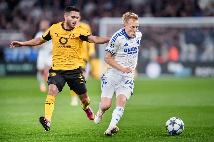El Copenague de Rodrigo Huescas es exhibido por Borussia Dortmund en la Champions