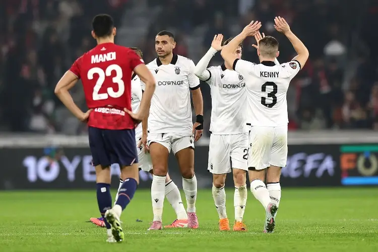 Giorgos Giakoumakis y el PAOK ganan en Francia durante la Europa League 